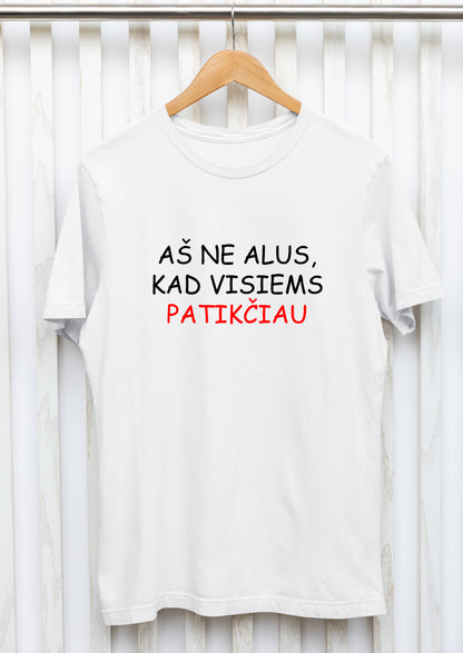 Marškinėliai "Aš ne alus, kad visiems patikčiau"