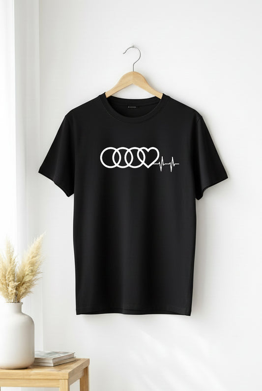 Marškinėliai „Audi Heart Beat“ |  Unisex