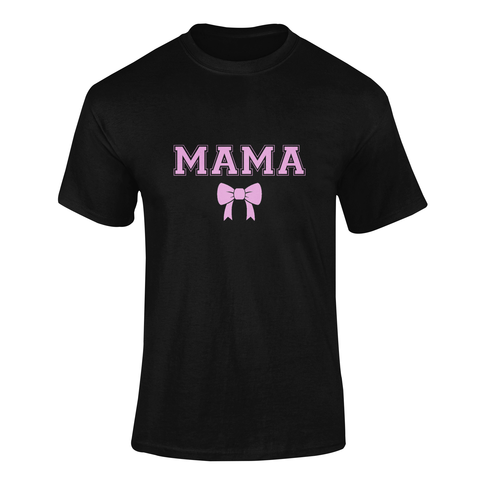 Marškinėliai „Mama su vaikų vardais ant rankovės“ – personalizuoti marškinėliai mamai