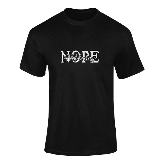 Marškinėliai "Nope, not today" – unisex marškinėliai su sarkastiška fraze