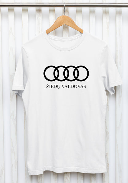 Marškinėliai „Žiedų valdovas“ – priekinė pusė su išskirtiniu tekstu