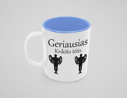 Puodelis "Geriausias krikšto tėtis"