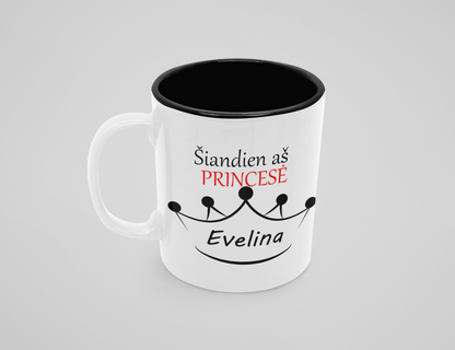 Puodelis "Šiandien aš princesė"