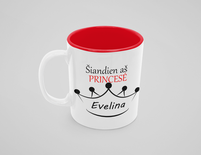 Puodelis "Šiandien aš princesė"