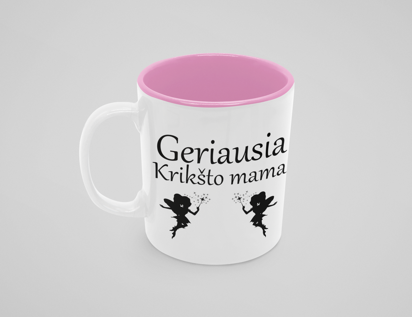 Puodelis "Geriausia krikšto mama"