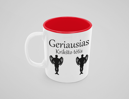 Puodelis "Geriausias krikšto tėtis"