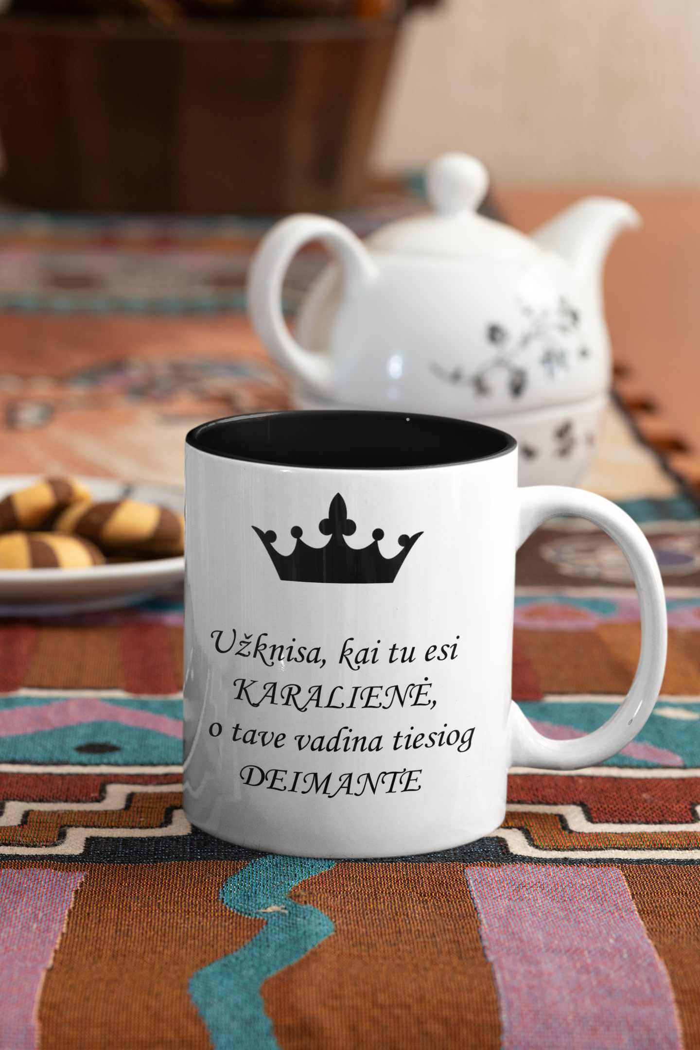 Puodelis "Užkinsa kai esi karalienė"