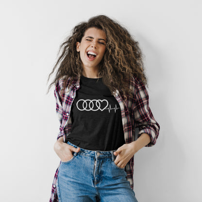 Marškinėliai „Audi Heart Beat“ |  Unisex
